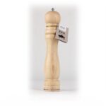 Classic Oak Wood Pepper Grinder 10" with Black Peppercorns