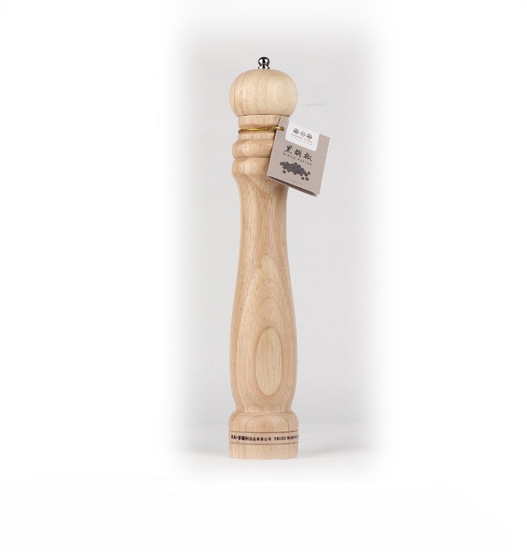 Oak Grinder 12 inch Classic Oak Wood Pepper Grinder 12" with Black Peppercorns - Image 1