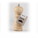 Classic Oak Wood Pepper Grinder 5" with Black Peppercorns
